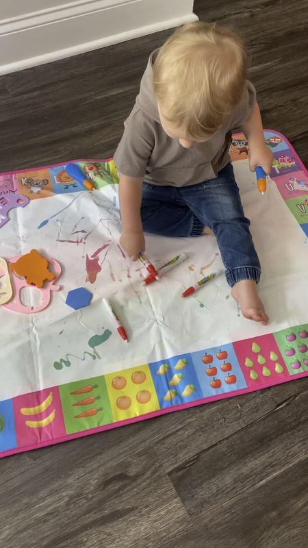 If you have a little one that’s marker obsessed but you don’t want them to make a huge marker mess or just need a fun activity for your kid, check out this water drawing mat! Super easy cleanup and mess free! Both our kids love it! Would also make a great gift!

Click below to shop 


#LTKsalealert #LTKstyletip #LTKkids