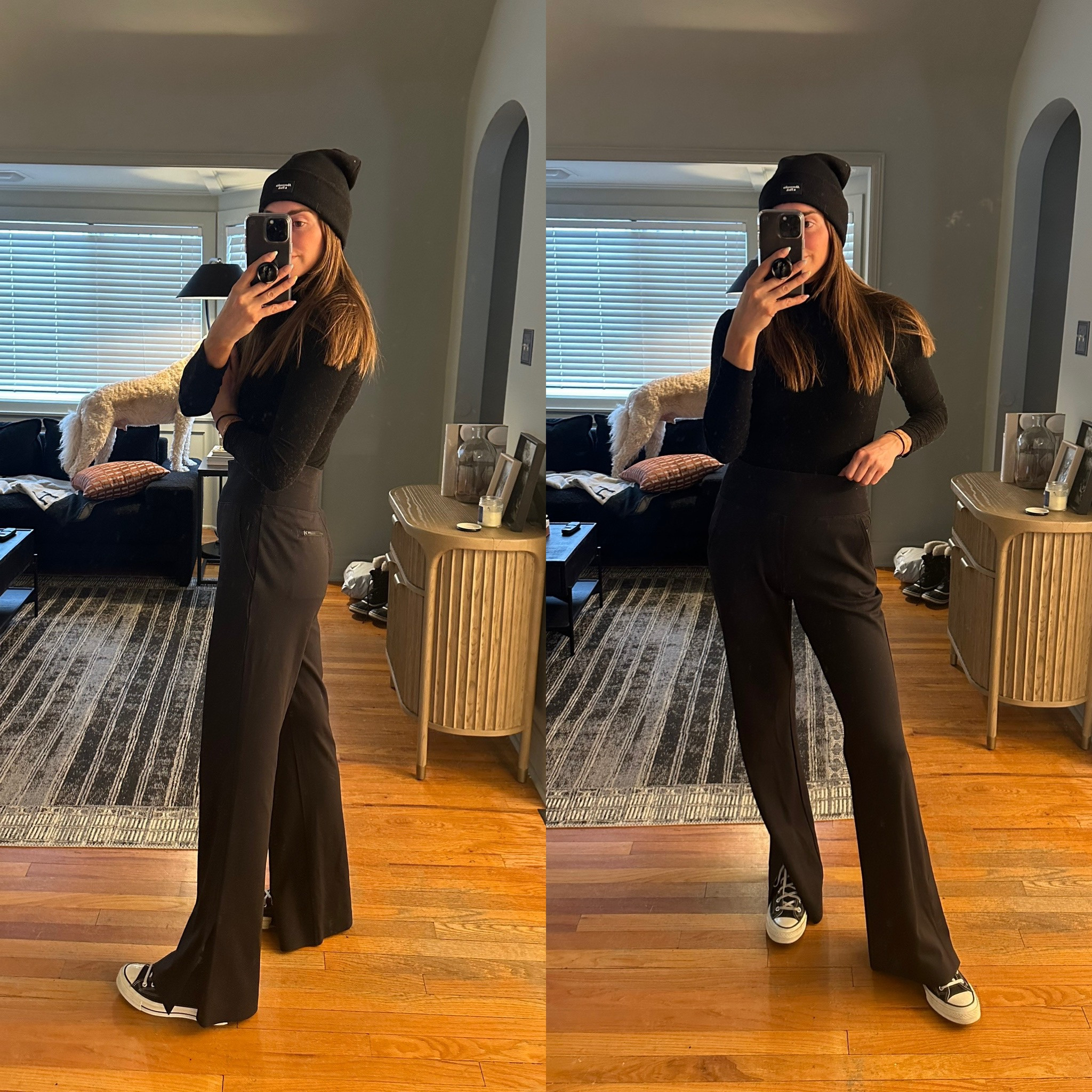 Fit to wear: Athleta Venice Flare Pants 🖤 #fittowear