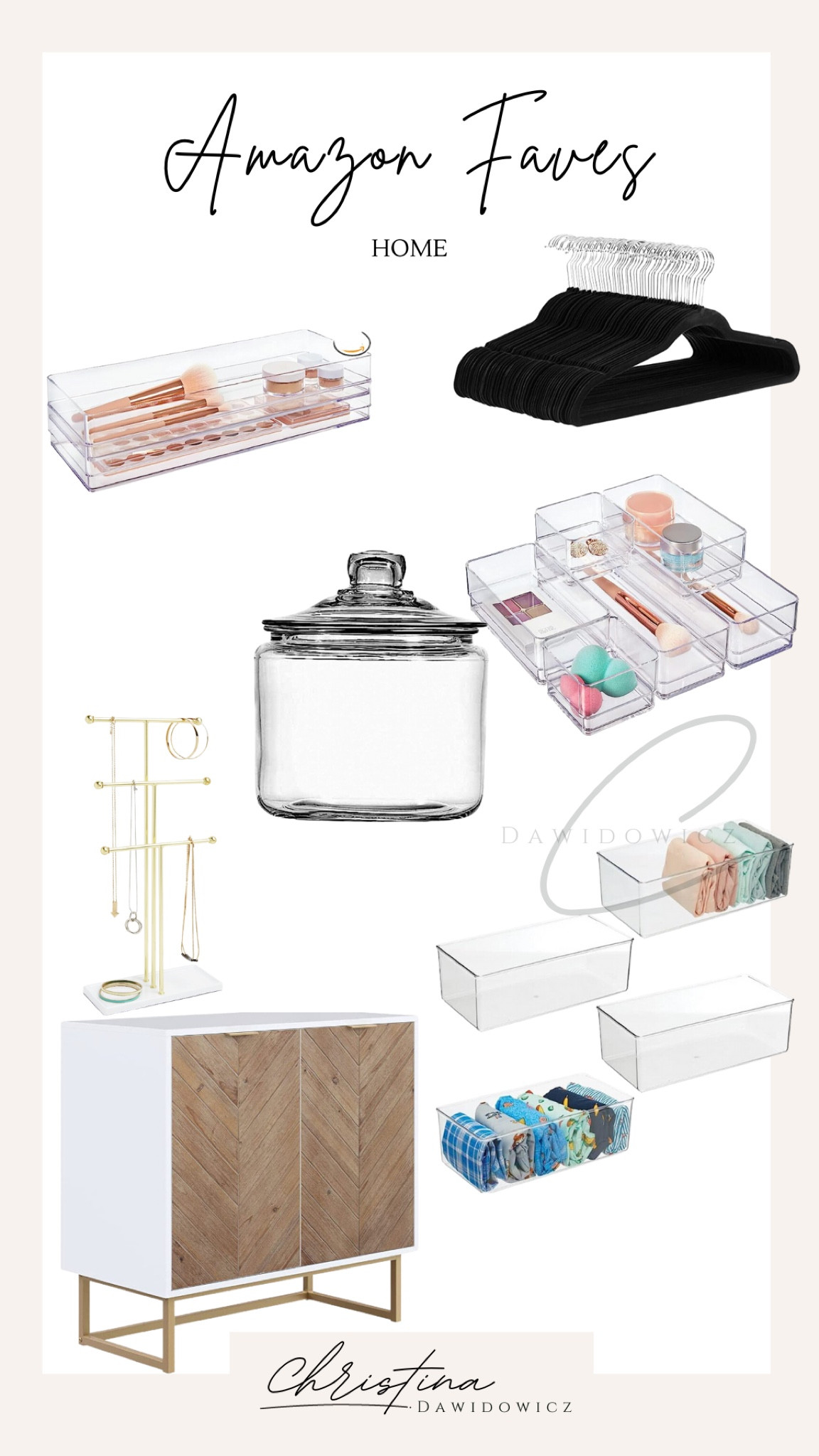 Amazon home faves 

Home favorites 

Felt hangers
Clear organizing trays 
Chest 
Home organization 
Amazon prime day

#LTKsalealert #LTKxPrimeDay #LTKhome