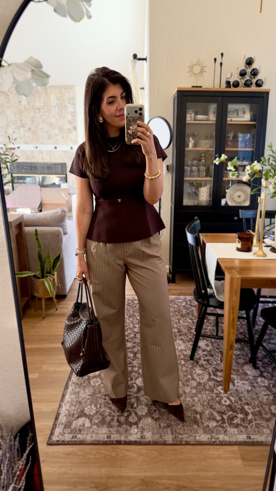 What I wore to work today 
Peplum sweater-medium
Wide leg trouser-30 curvy long 

#LTKWorkwear #LTKMidsize #LTKOver40