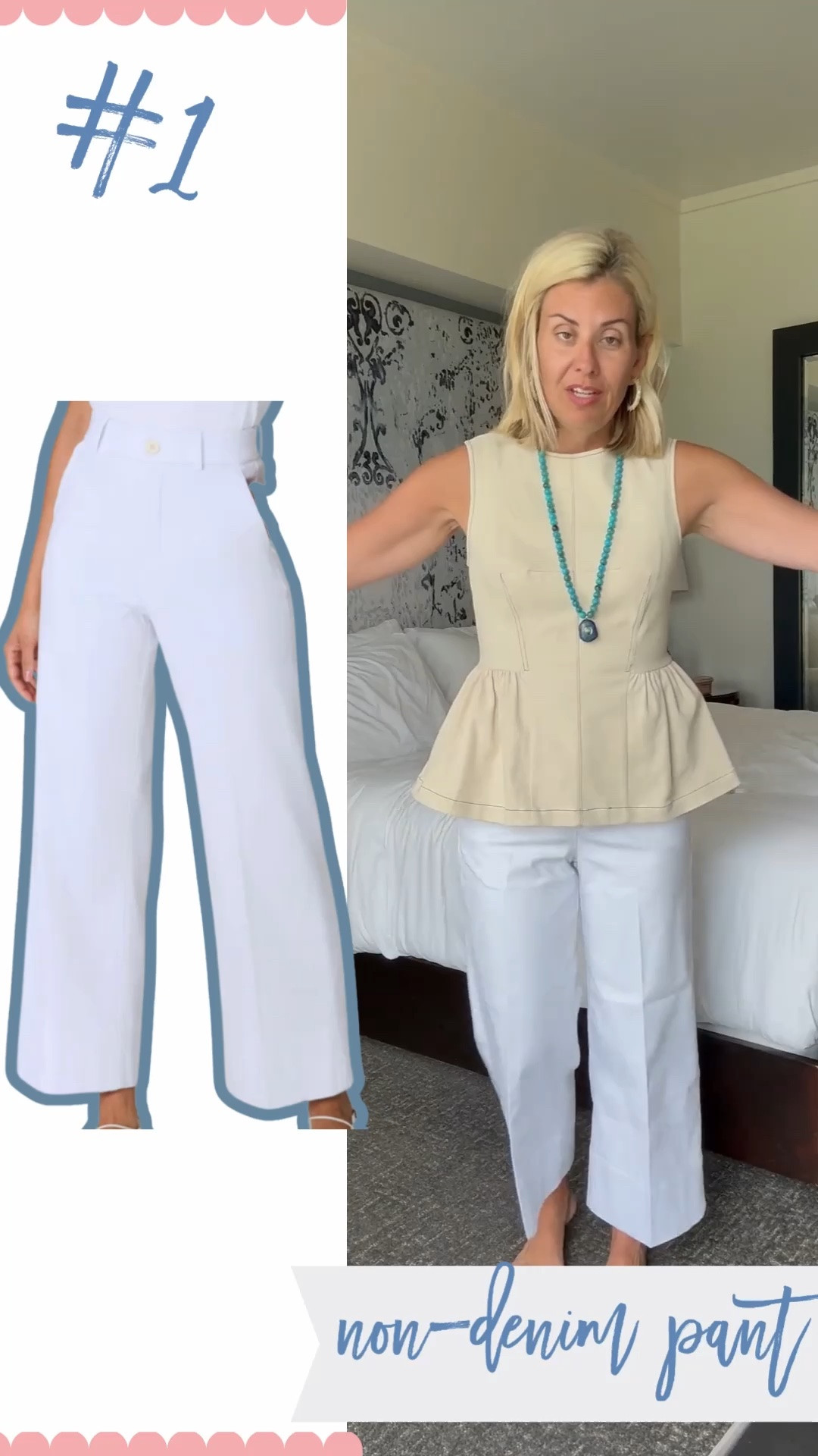 Yall these non-denim white pants are SO good and SO comfy. I know why they are the top seller this week! I’m in xs petite pants and xs top.

#LTKgrwm #LTKootd #LTKmomlife
