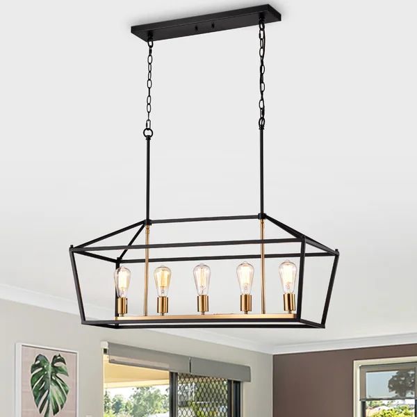 Margrett 5 - Light Kitchen Island Linear Pendant | Wayfair North America