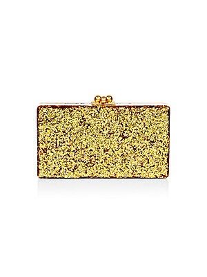 Edie ParkerJean Glitter Acrylic Box ClutchColor - GoldSilverSize - ONE SIZEONE SIZEUSD$895.00In S... | Saks Fifth Avenue
