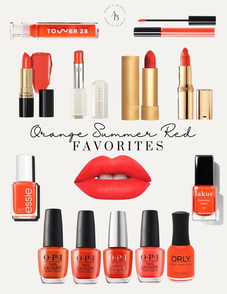 Orange red is my favorite for summer! 
Nail polish, lipstick and denim! ❤️

#LTKBeauty #LTKSeasonal #LTKOver40