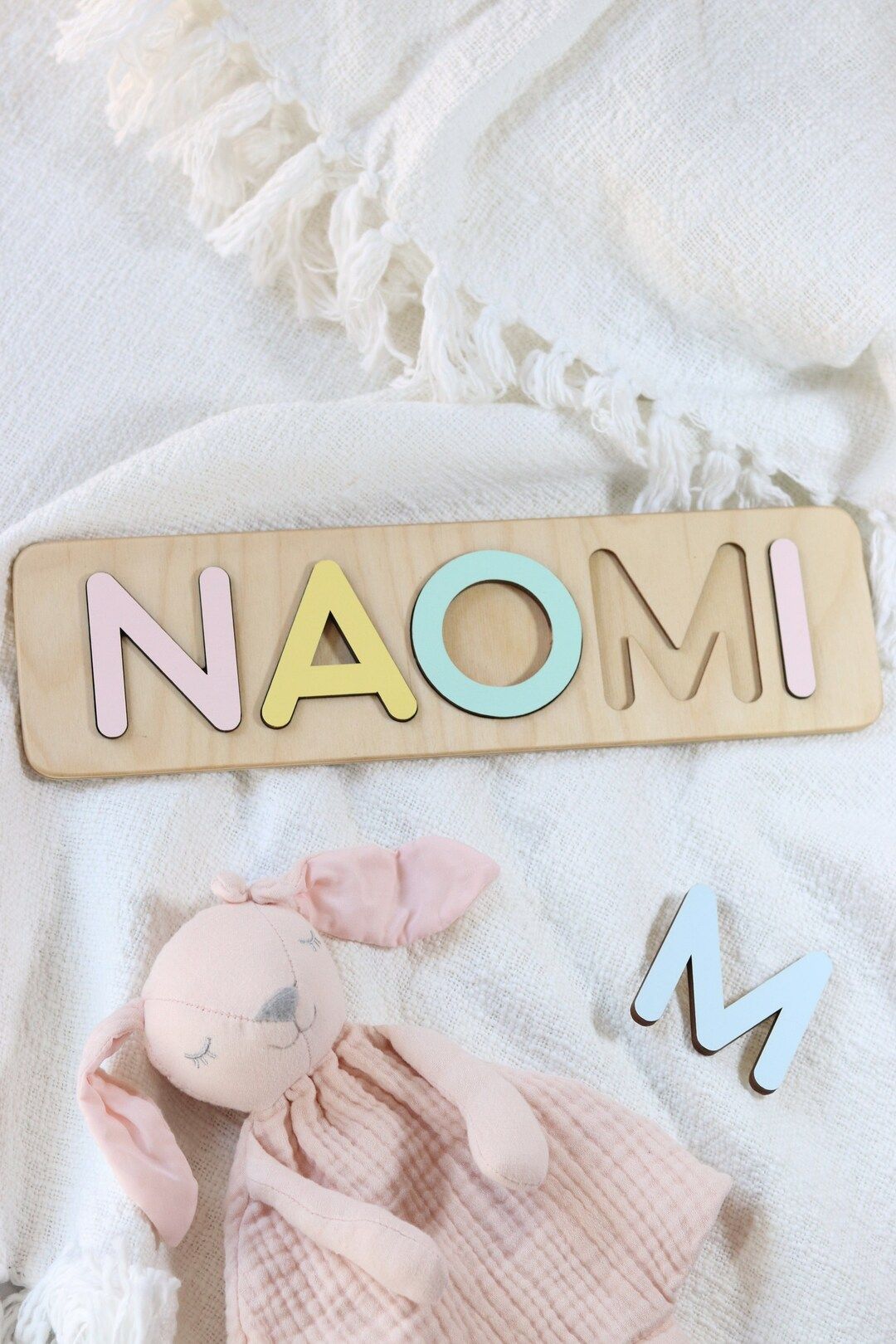 Personalized Pink Pastel Busy Board for Newborn Girl Unique - Etsy | Etsy (US)