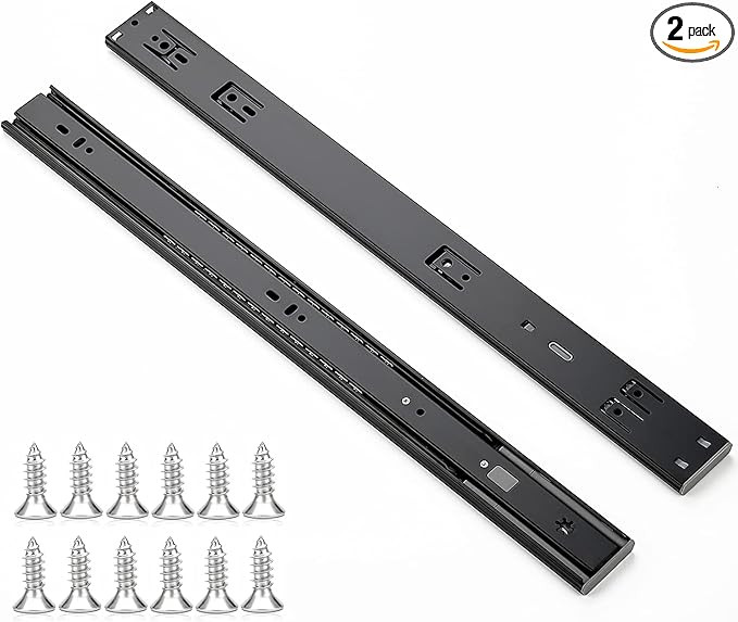 Ravinte 2 Pairs 4 Pack 20 Inch Full Extension Ball Bearing Drawer Slides Side Mount Soft Close Dr... | Amazon (US)