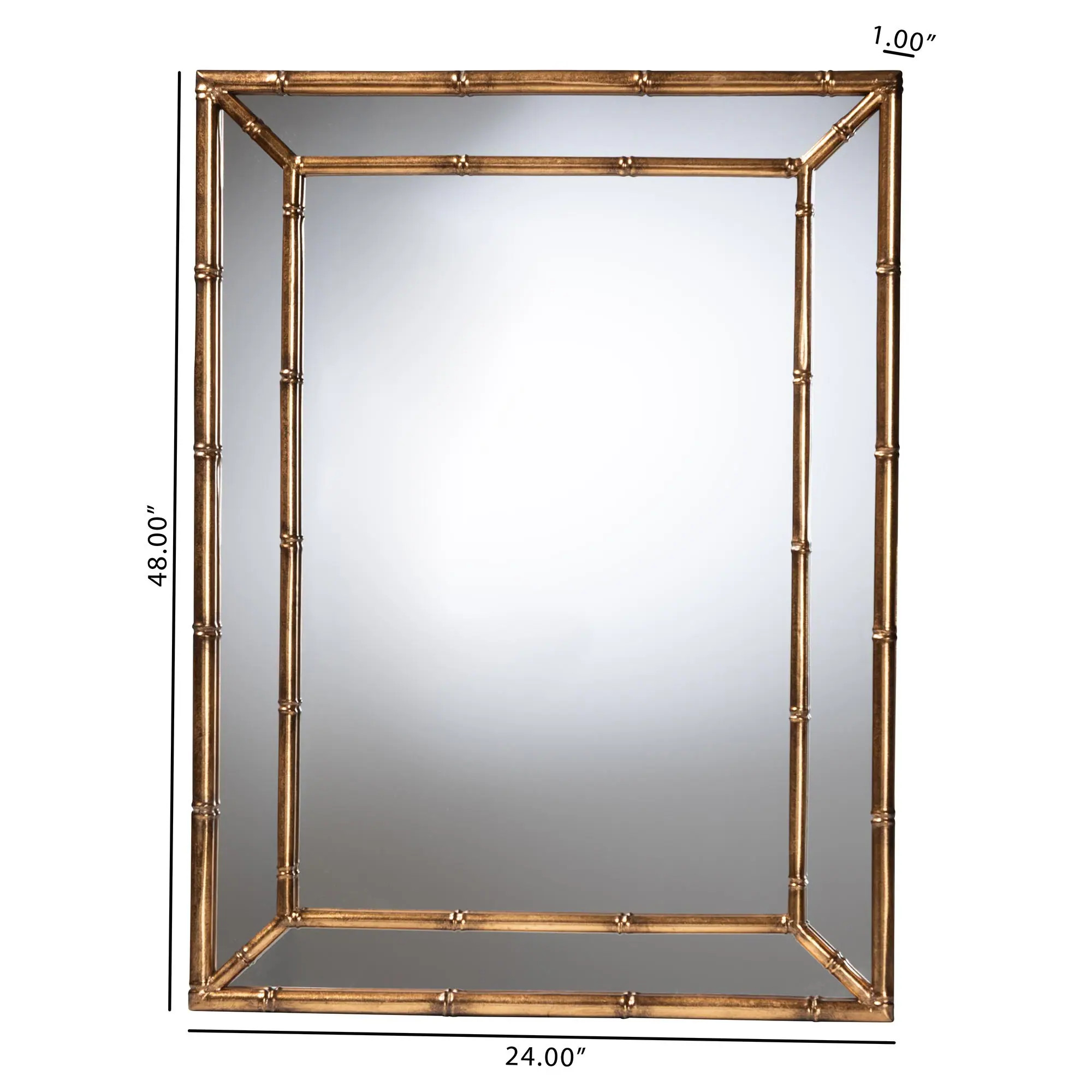 Adeliza Accent Wall Mirror with Bamboo Inspired Frame | Bed Bath & Beyond