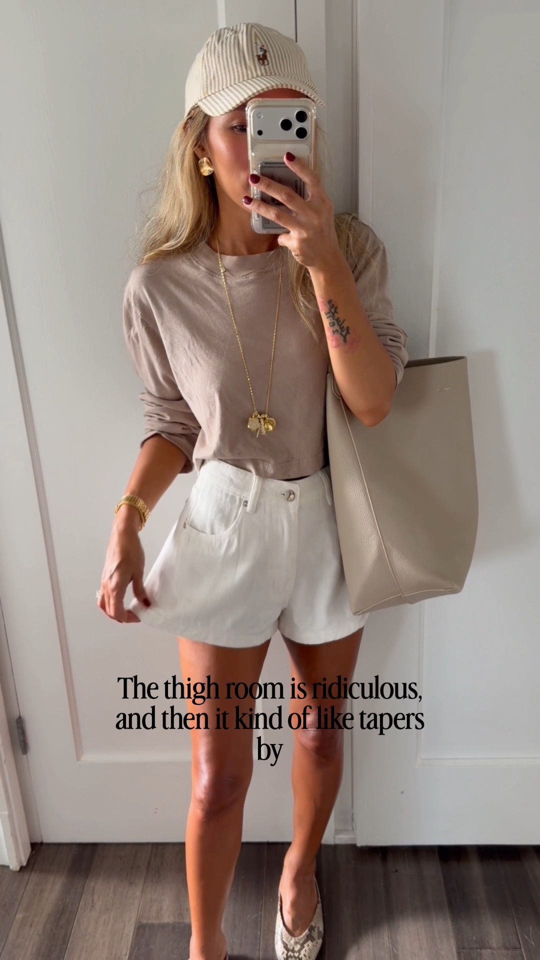 Go-to outfit. 
Xs tee size 0 shorts. These shorts are extremely good.

#LTKOver40 #LTKSeasonal #LTKPetite