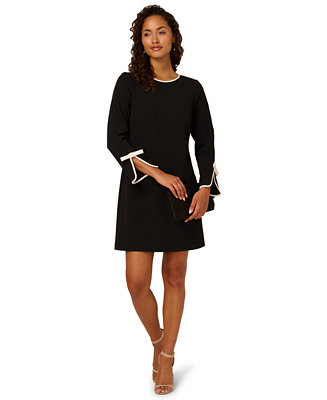 Adrianna Papell Women's 3/4-Sleeve Crepe Sheath Dress - Macy's | Macy's