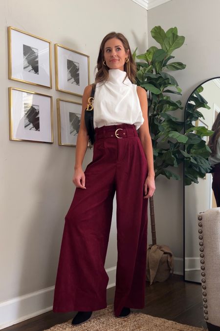 Maroon gameday outfit 🖤

Burgundy trousers, work outfit, business casual, fall dress pants, thanksgiving outfit inspo

#LTKunder100 #LTKSeasonal #LTKstyletip