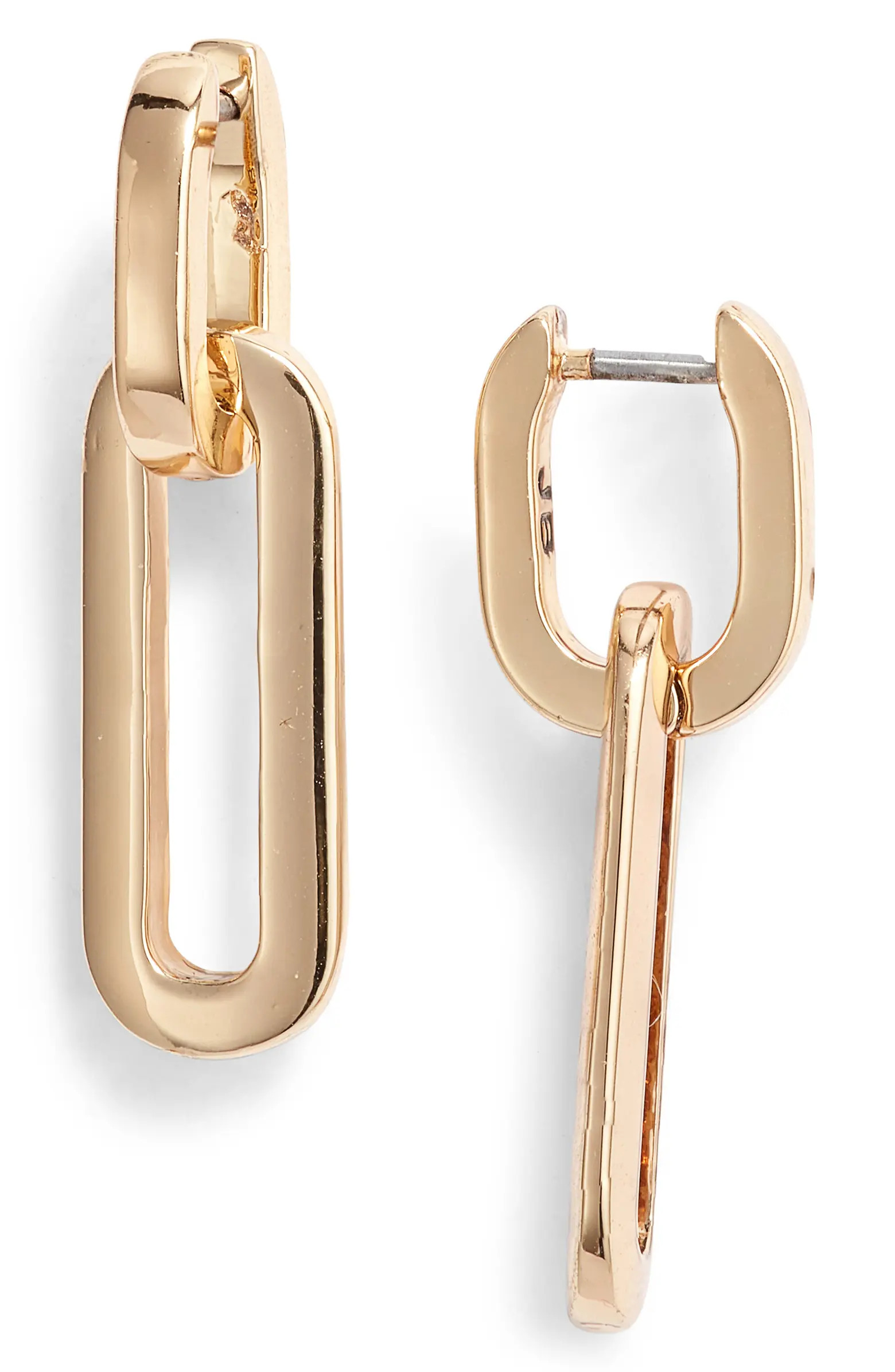 Teenie Detachable Link Drop Huggie Hoop Earrings | Nordstrom