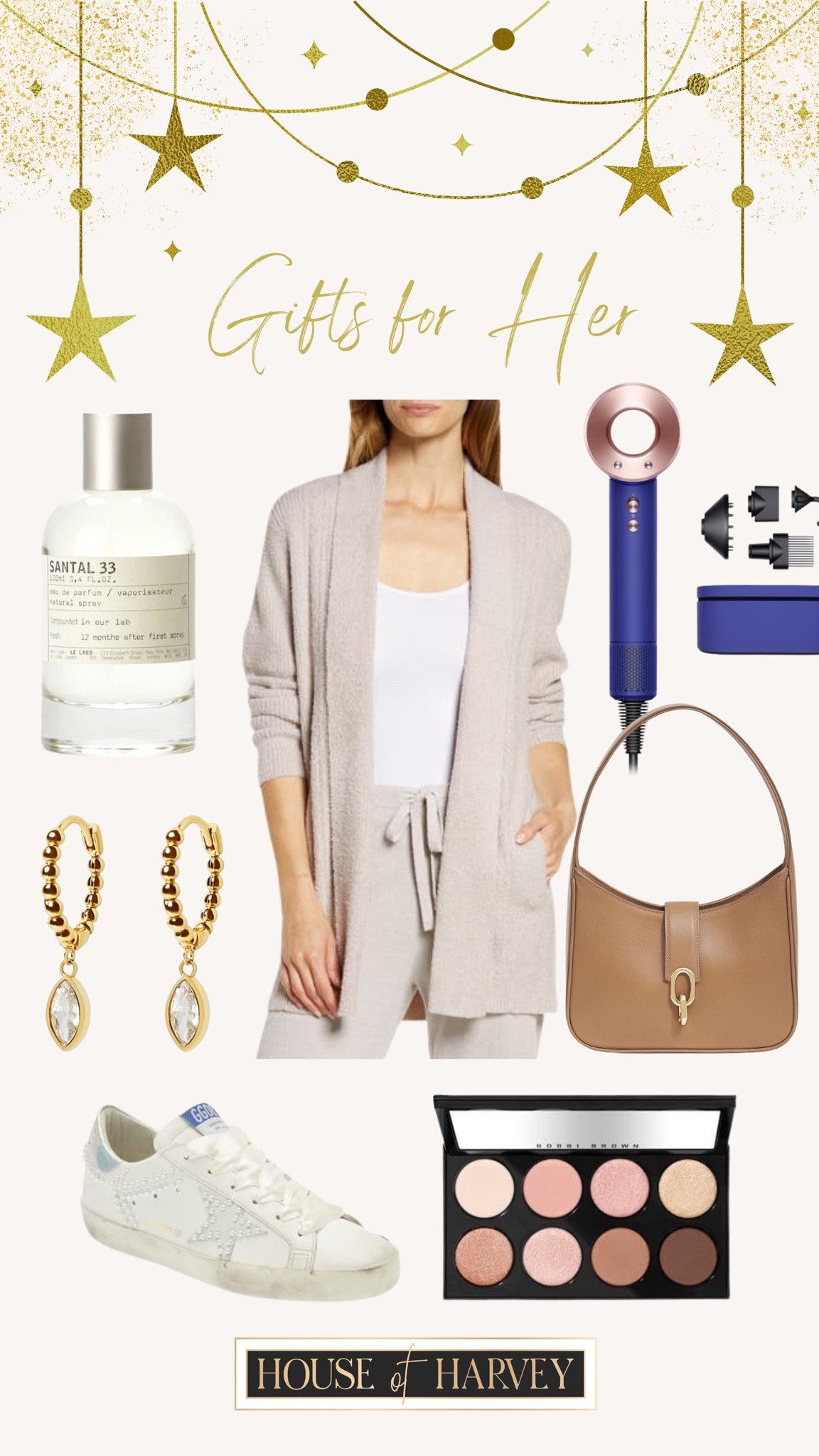 Gifts for her! 

Holiday style, style tip, gifts, wish list, perfume, it bag, jewelry, dyson, shoes, sneakers, beauty, makeup

#LTKHoliday #LTKitbag #LTKstyletip