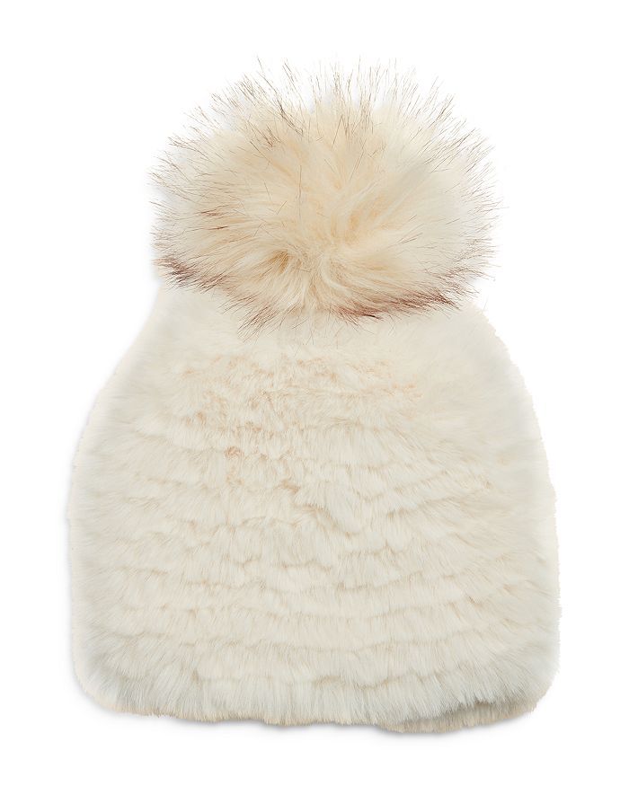 Faux Fur Pom Pom Hat | Bloomingdale's (US)