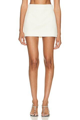 WARDROBE.NYC Column Mini Skirt in Off White | FWRD | FWRD 