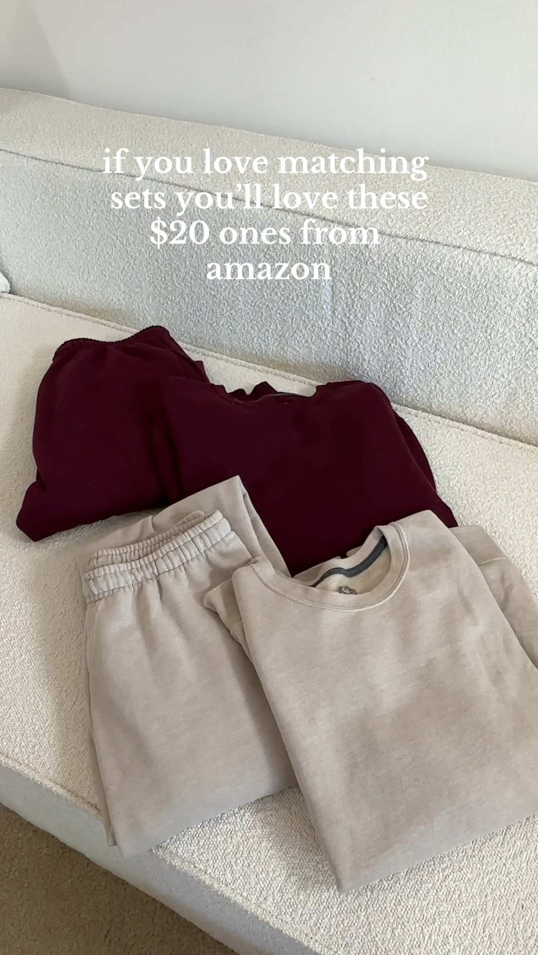 Coziest $20 matching sweats & sweatshirts! This is one of my most worn amazon purchases!

#LTKVideo #LTKstyletip #LTKfindsunder50