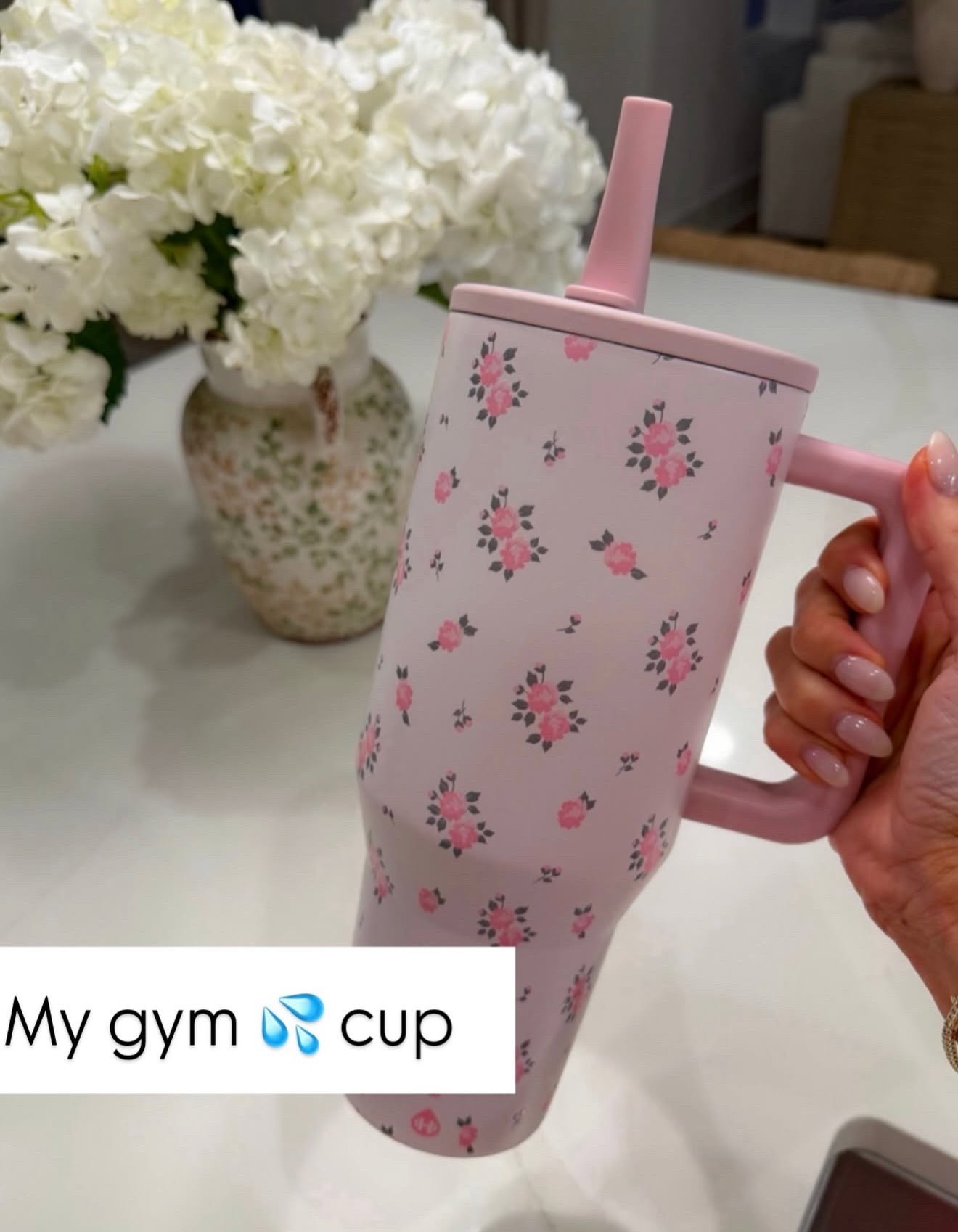 My gym cup 💧🌸 This floral tumbler makes staying hydrated so much more fun. I love the handle, the pretty print, and how easy it is to grab for workouts, walks, errands, or keeping on my desk throughout the day.

floral tumbler, gym cup, insulated tumbler, water bottle, hydration essentials, workout accessories, travel cup, everyday essentials, cute tumbler, fitness favorites, annabrstyle

#LTKootd #LTKSeasonal #LTKOver40