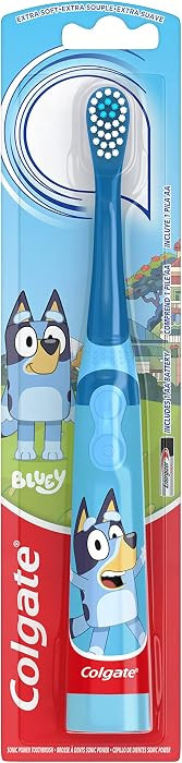 Colgate Kids Powered Vibrating Toothbrush Bluey 1 Pack | Amazon (US)