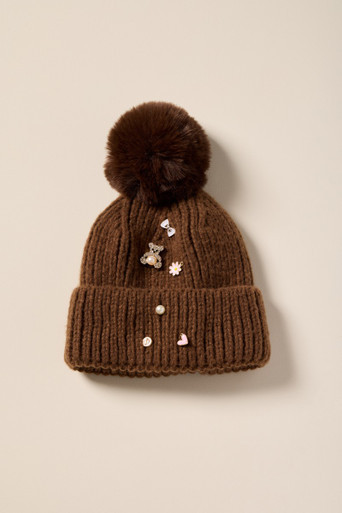 Michelle Charm Pom Beanie | Francesca's