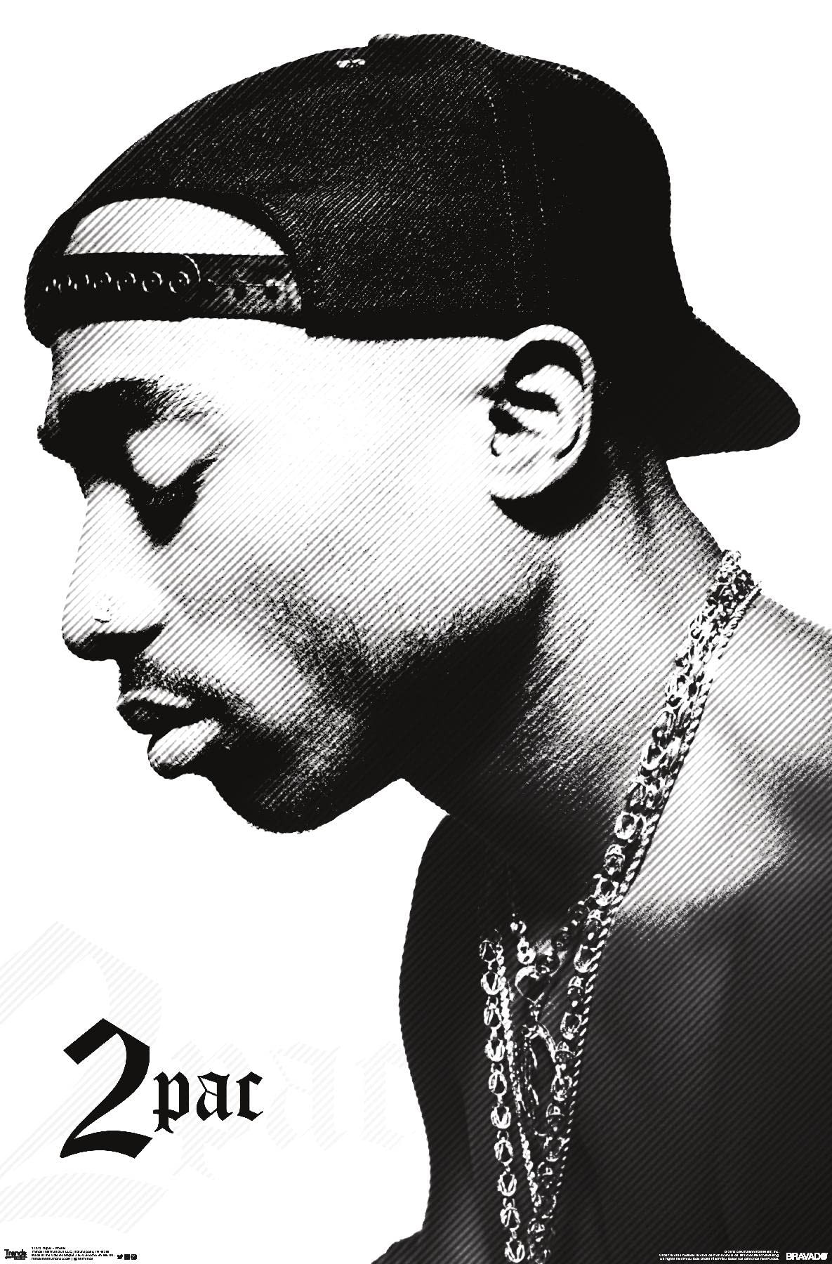 Trends International Tupac-Profile Wall Poster, 22.375" x 34", Multi | Amazon (US)