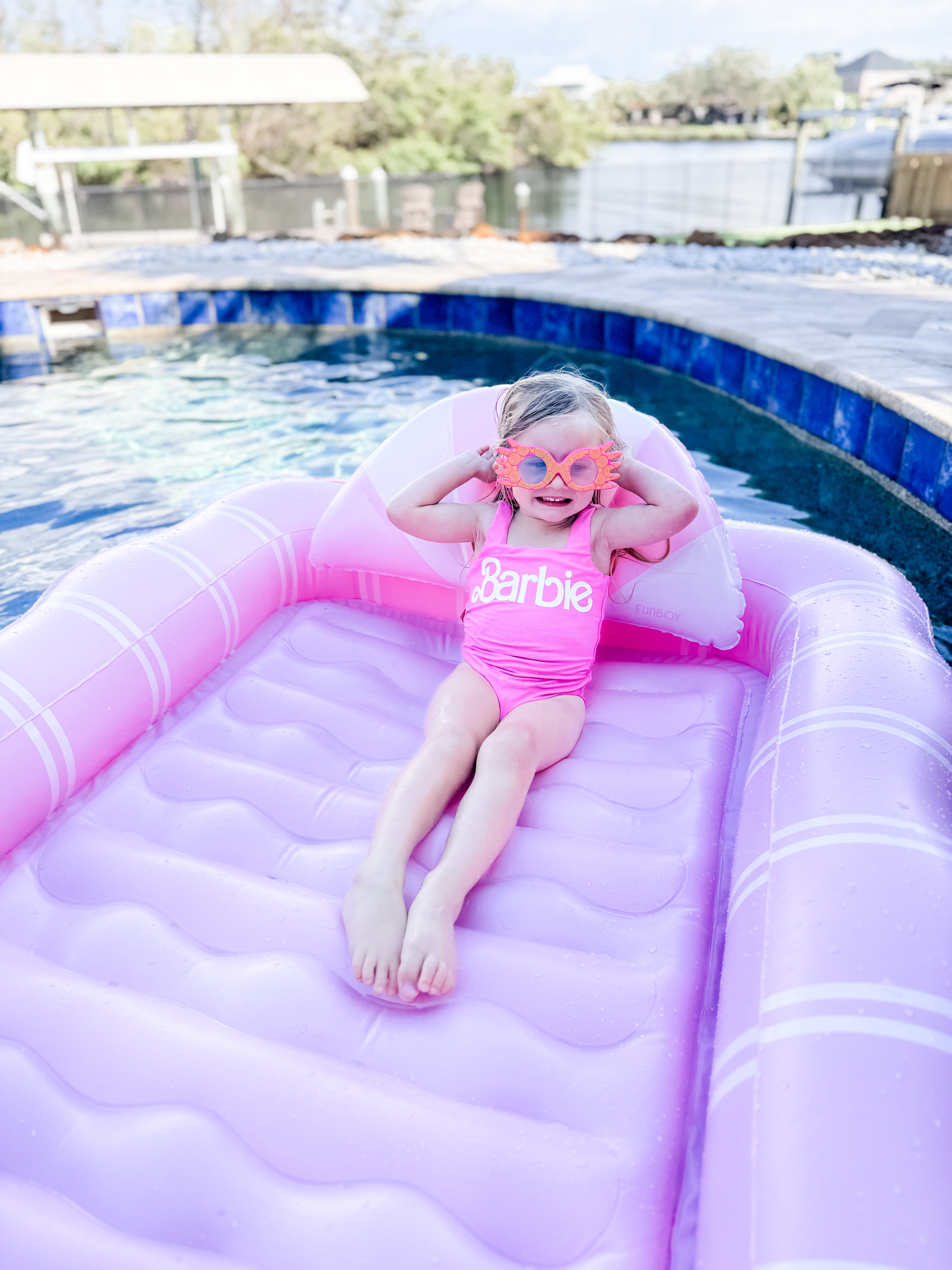 #ad No pool? No problem! The Funboy Barbie Tanning Lounger is a 2-in-1 dream—use it in the water or fill it up to stay cool anywhere. If you know me, you know I’ll be living my best life poolside, beachside, or just soaking up the sun in the backyard during Florida’s endless summer.

#LTKFindsUnder100 #LTKFamily #LTKParties