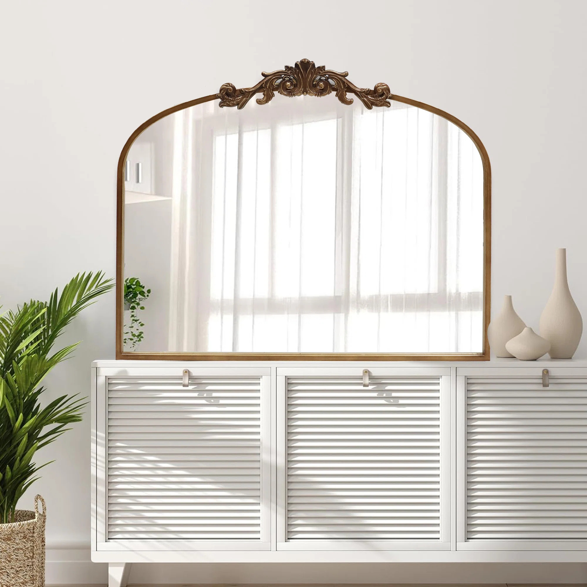 Metal Framed Vintage Accent Mirror | Wayfair North America