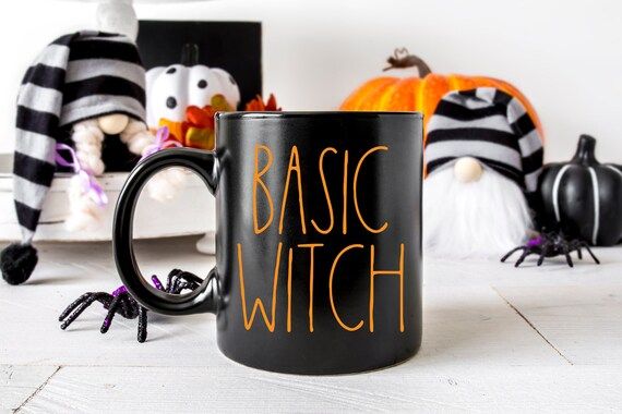 Basic Witch Halloween Coffee Mug  Witch Mood Mug Spooky | Etsy | Etsy (US)