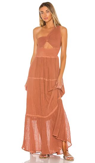 Iberian Maxi Dress in Rust | Revolve Clothing (Global)