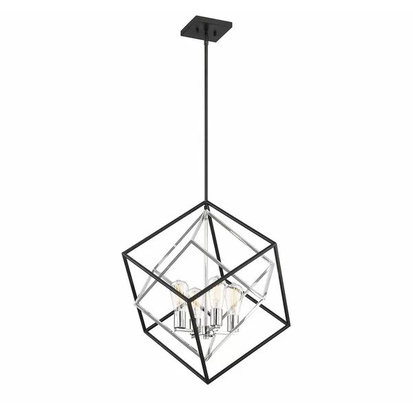 Seamans 4 - Light Unique / Statement Rectangle / Square Chandelier | Wayfair North America