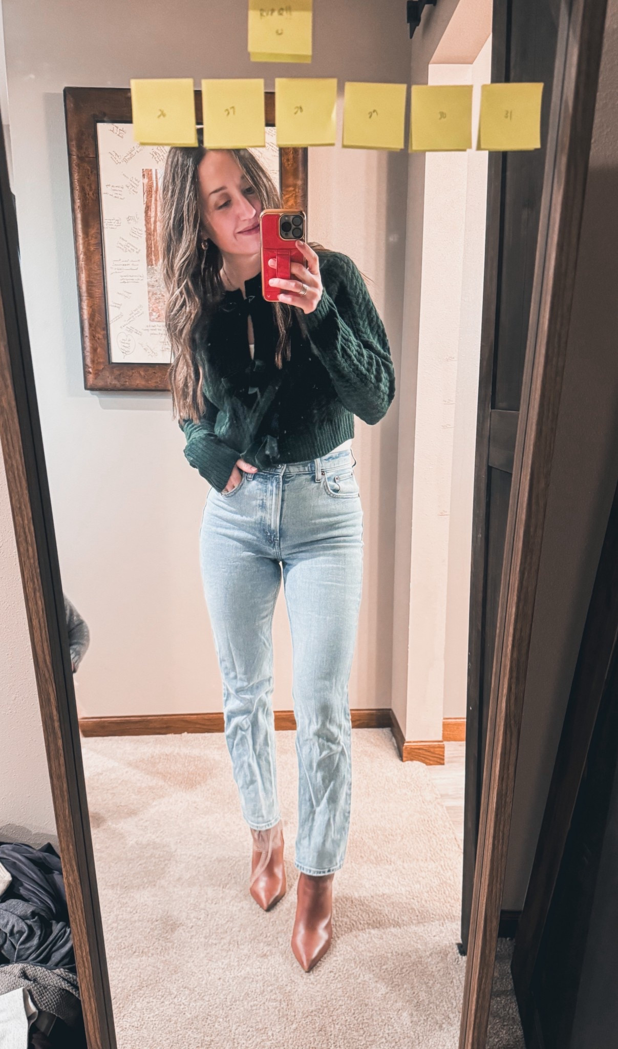 Okkkkk target 😍 wearing a medium in the sweater, 27 in the jeans, 8.5 in the boots 

#LTKHoliday #LTKSeasonal