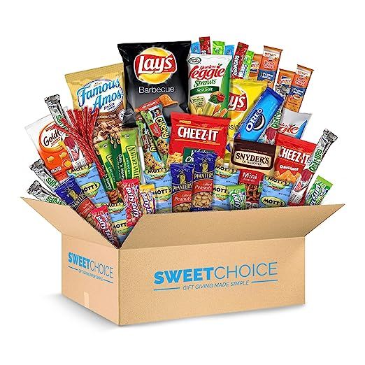 Sweet Choice (40 Count) Ultimate Sampler Mixed Bars, Cookies, Chips, Candy Snacks Box for Office,... | Amazon (US)