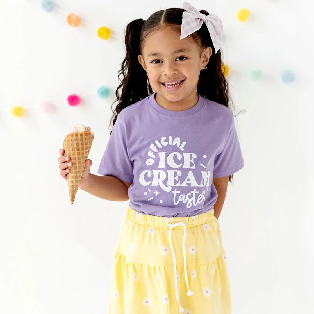 Official Ice Cream Taster Toddler Shirt, Birthday Party Shirt, Ice cream Shirt, retro shirt, 2 sc... | Etsy (US)
