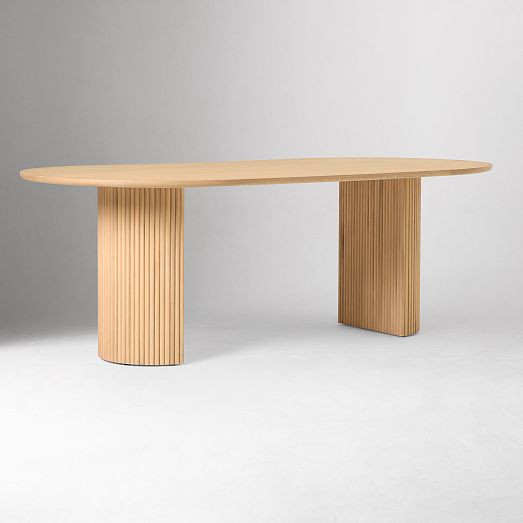 Ellington Oval Pedestal Dining Table (86") | West Elm (US)