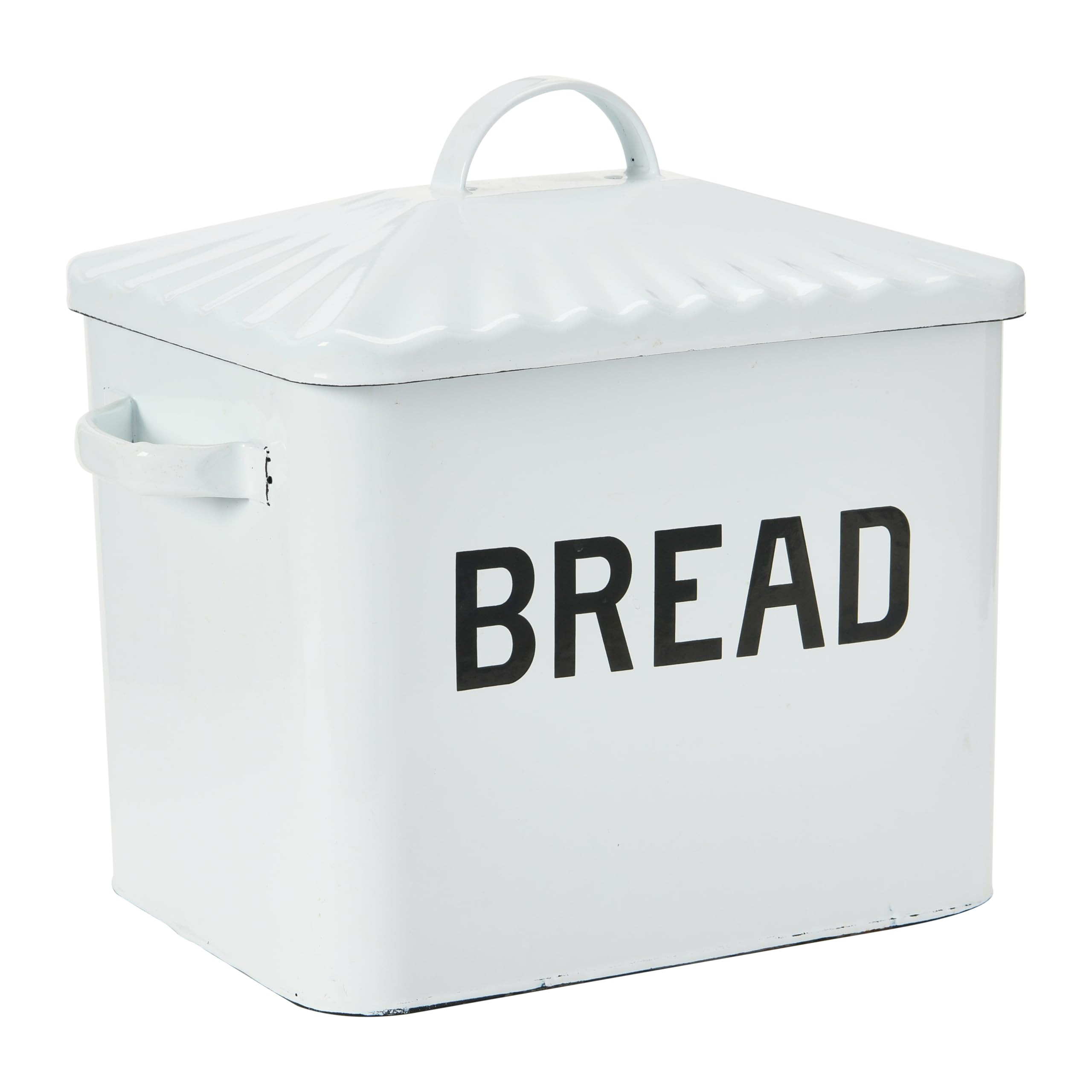 Creative Co-Op Distressed White Bread Box with Lid | Amazon (US)