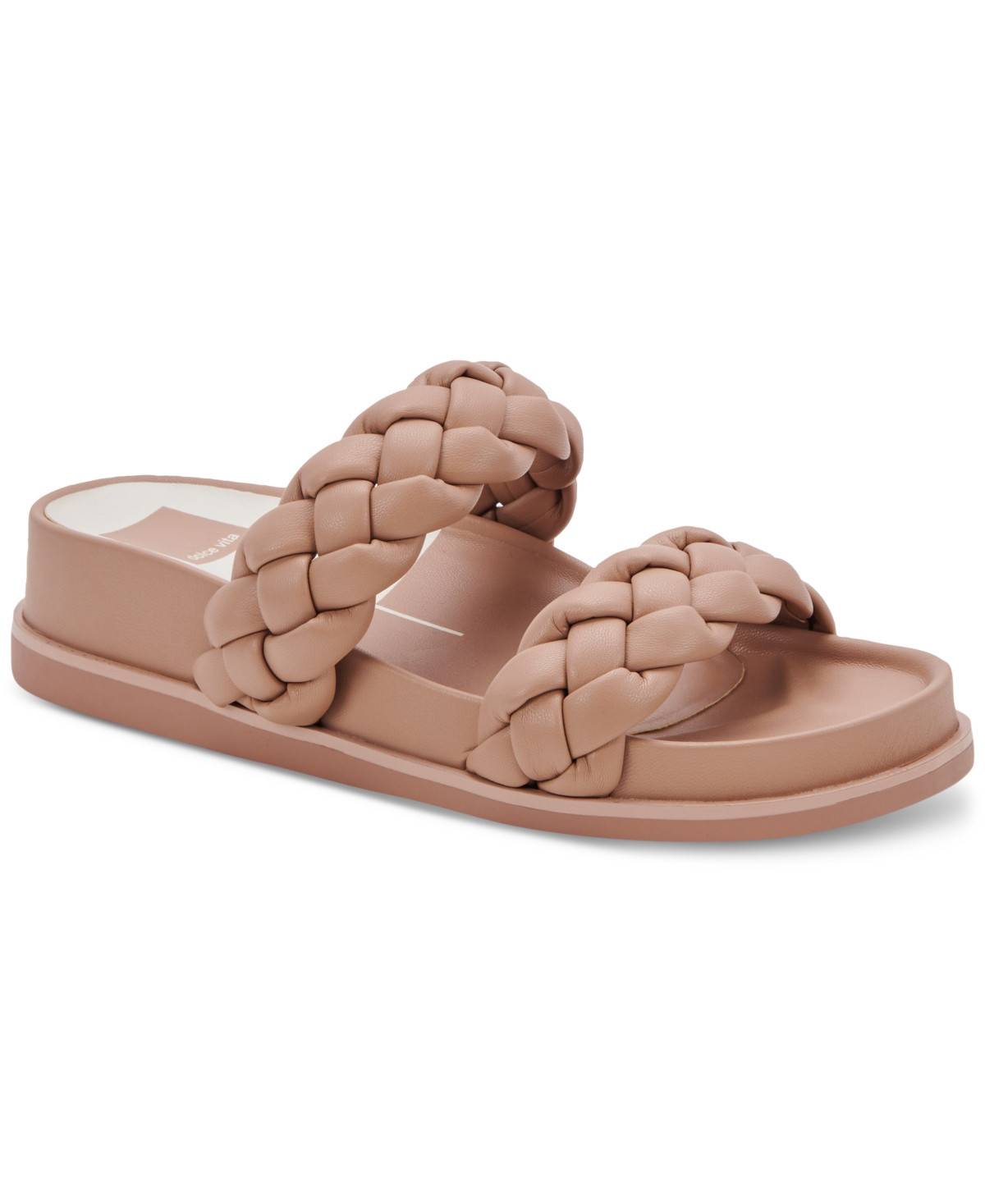 Dolce Vita Women's Signe Braided Platform Footbed Slide Sandals Women's Shoes | Macys (US)