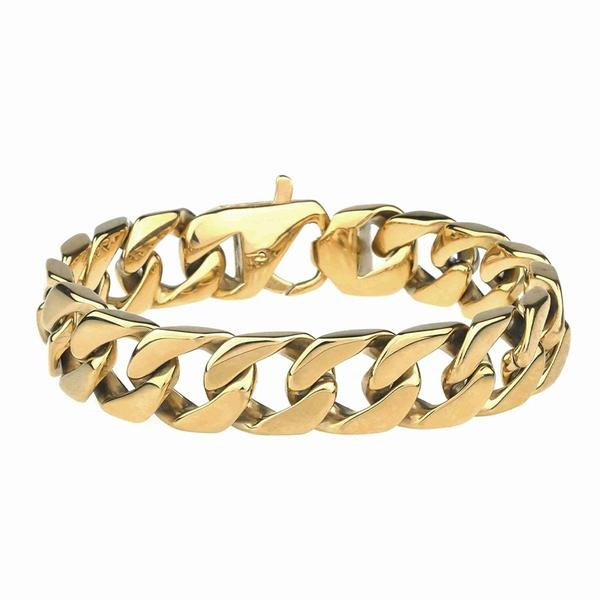 Chunky Heirloom Gold Chain Bracelet | Victoria Emerson