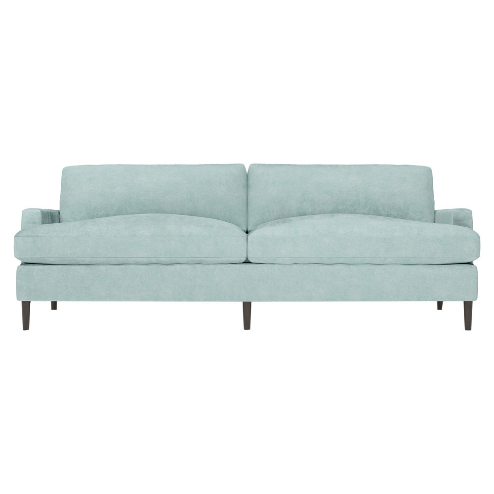 Claudie French Blue Sofa - 96 | Kathy Kuo Home