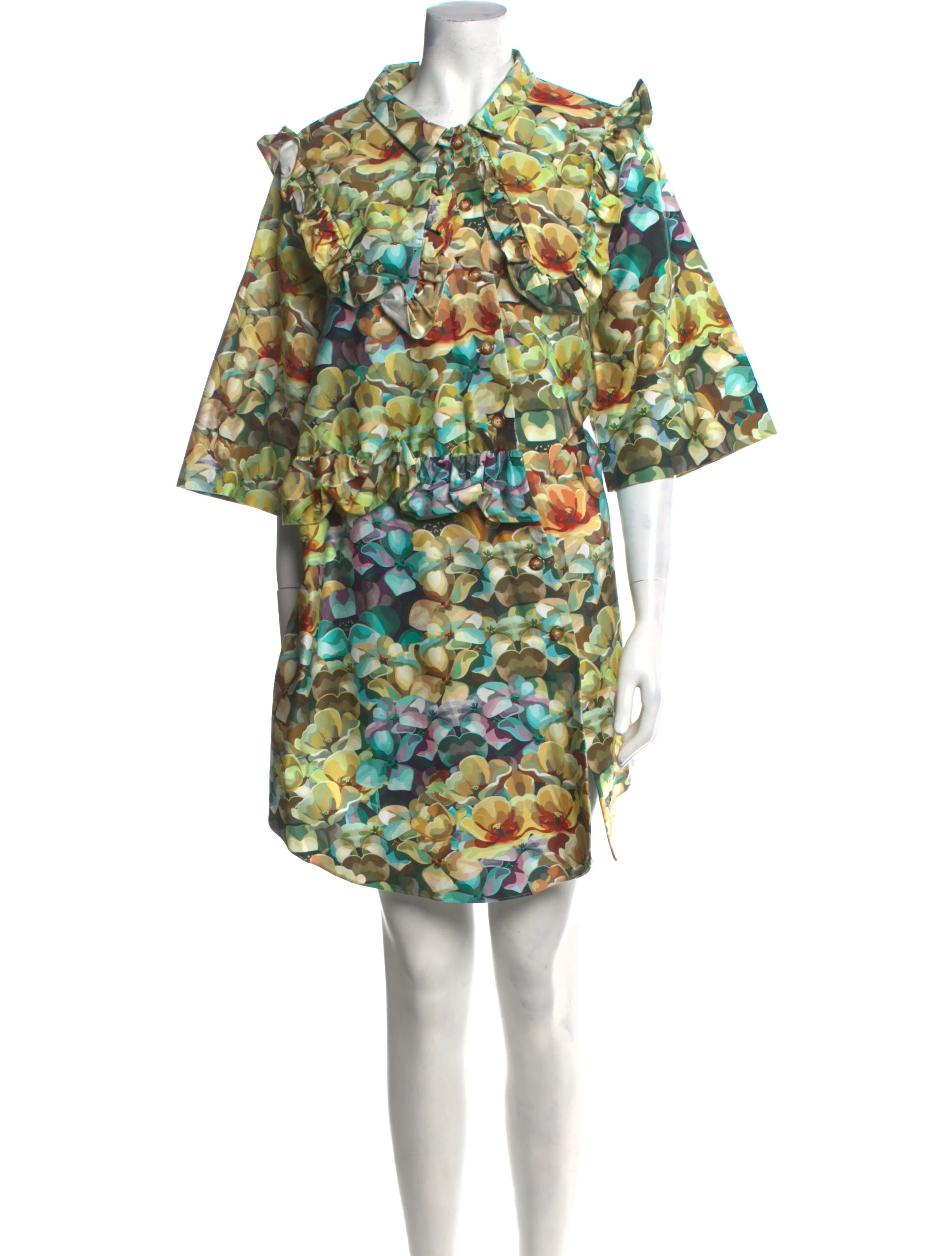 Printed Knee-Length Dress | The RealReal