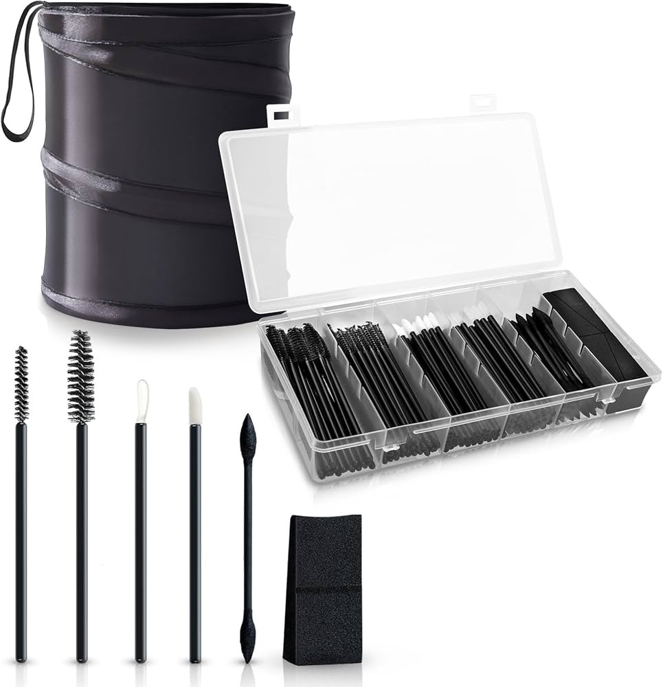 OR KO Disposable Makeup Applicator Kit with Spatulas, Lip Applicators, Eyeliner Brushes, Sponge, ... | Amazon (US)
