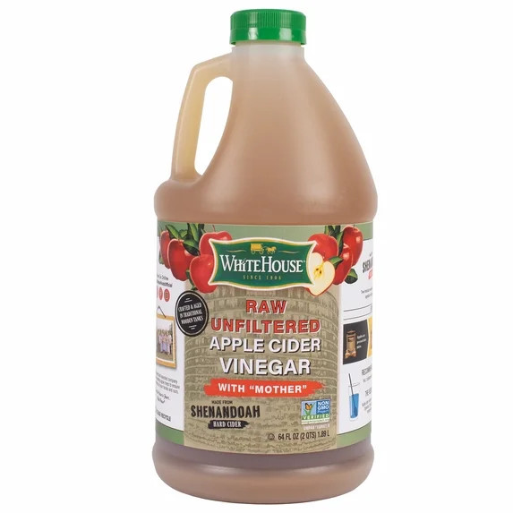 White House All Natural RAW Unfiltered Apple Cider Vinegar, 64 fl oz | Walmart (US)