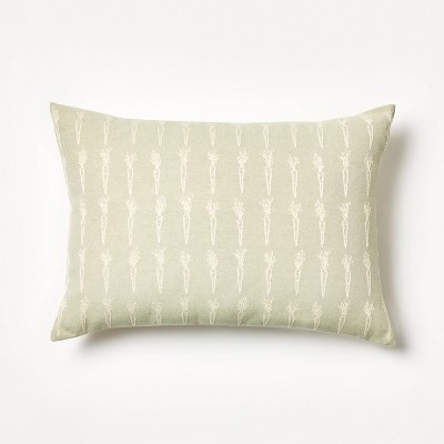 Oversize Woven Carrot Lumbar Throw Pillow Sage/Cream - Threshold™ designed with Studio McGee: Easter Indoor Decor, Zippered | Target