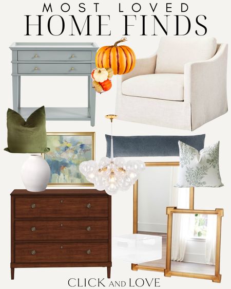 Most loved home finds! This accent chair is under $450 👏🏼

Target, target home, Walmart, Walmart home, Etsy, wayfair, Ballard, Ballard designs, west elm, home decor, interior design, gold mirror, storage bin, organization containers, dresser, end table, nightstand, bedroom, guest room, primary bedroom, accent pillow, lumbar pillow, accent chair, arm chair, upholstered chair, velvet pillow, vase, framed art, bubble chandelier, living room, dining room, faux pumpkins, seasonal decor, Halloween, fall, fall decor

#LTKSeasonal #LTKstyletip #LTKhome