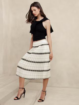 Pleated Midi Skirt | Banana Republic Factory