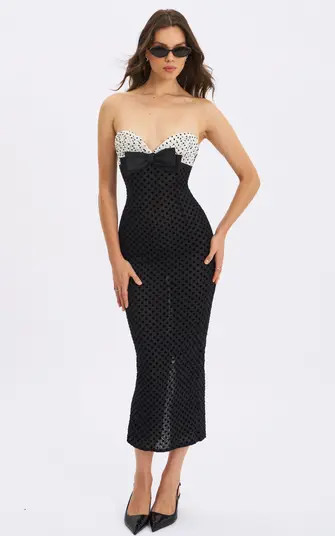 Faith Polka Dot Sweetheart Maxi Dress | Nordstrom