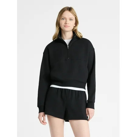 No Boundaries Fleece Half Zip Pullover, Women's | Walmart (US)