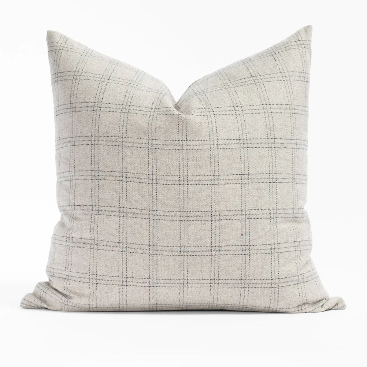 Dorset Plaid 20x20 Pillow, Light Grey | Tonic Living