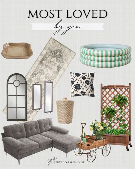 Most Loved by You

I love the Summer selections I am seeing from you all!  If you missed any last time, here is a chance to get these before they sell out!

Seasonal, Summer, home decor, pillows, pool, mirrors,trays, sofas, trellis, runner, wagon, garden

#LTKHome #LTKSeasonal #LTKFindsUnder50