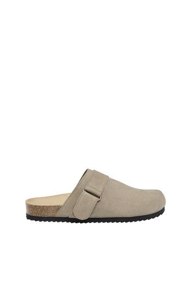 LEATHER CLOG SLIPPERS | PULL and BEAR UK
