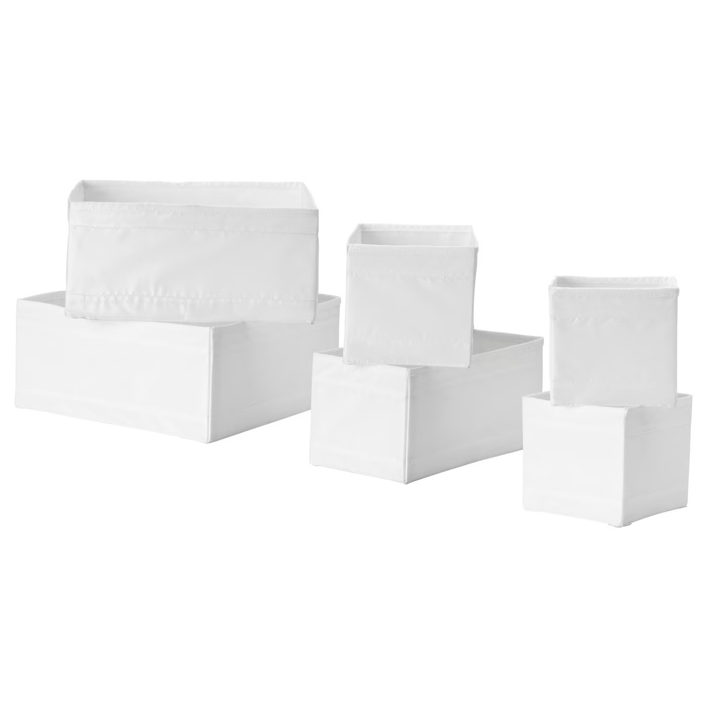 SKUBB Box, set of 6, white | IKEA US