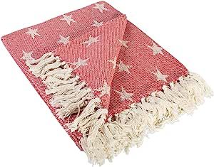 DII 4TH of July Patriotic Throw Blanket with Decorative Tassles, Use for Chair, Couch, Bed, Picni... | Amazon (US)