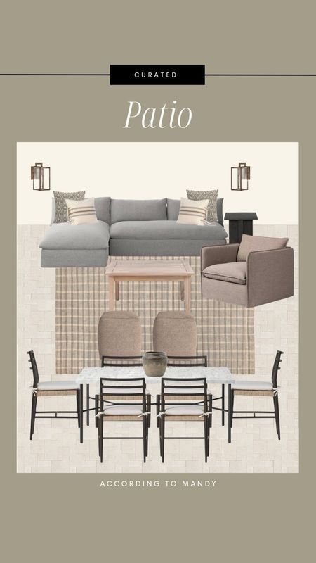 Curated Patio - getting ready for the warmer months!

outdoor dining, target home, target outdoor, neutral outdoor living, McGee & co, Amber interiors, patio inspo, outdoor sconce, vase, Wayfair finds, marble dining table, outdoor seating, outdoor couch, home design inspo, outdoor living inspo

#LTKhome #LTKstyletip